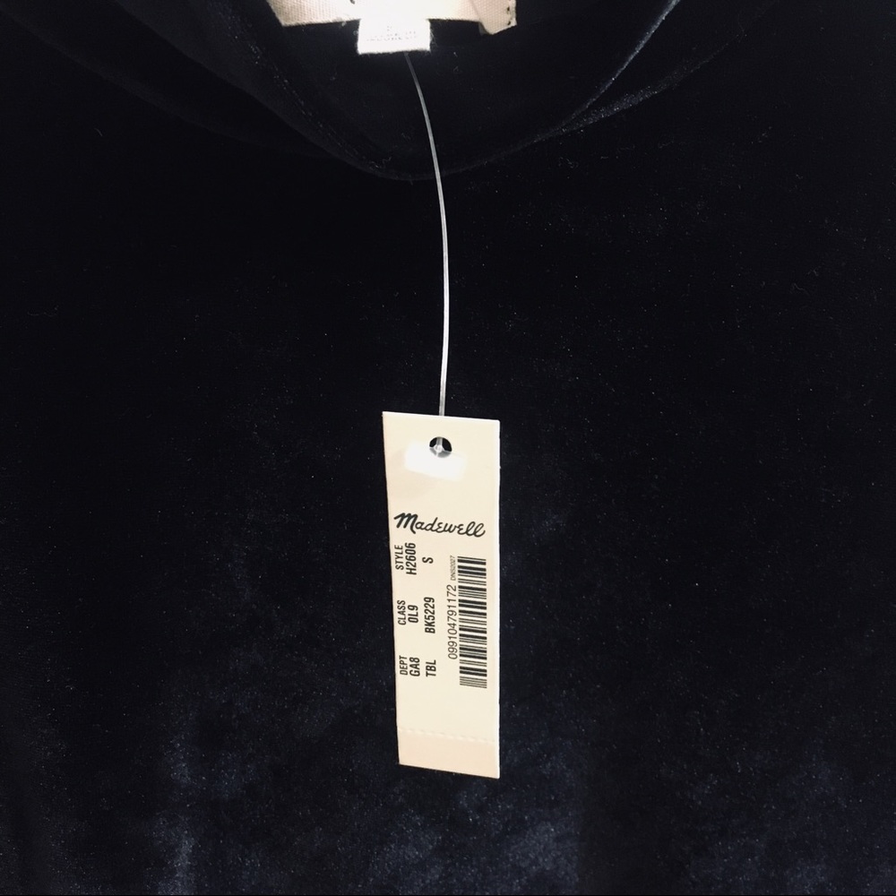 NWT Madewell velvet top - Picture 3 of 4